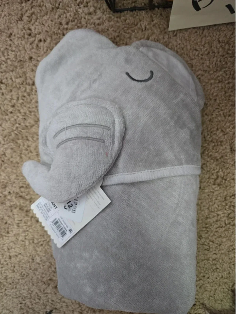 Brand new infant hooded towel from cloud island item 1512 bin 13